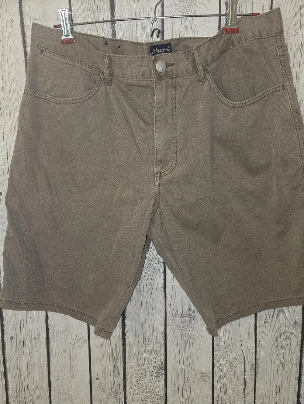 Johnnie-O Men’s Tan Khaki Stretch Shorts Size 36 Coastal Prep Golf